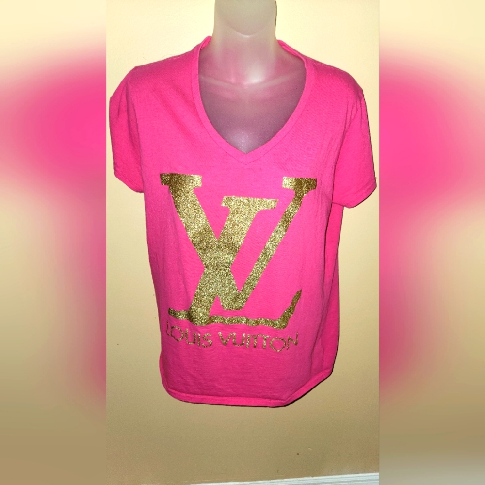 Printed pink tee